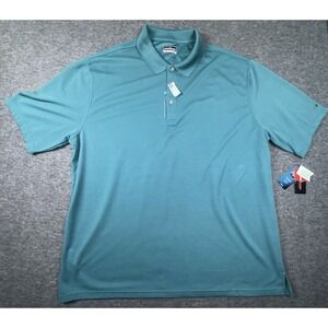 NWT Grand Slam Performance Golf Polo Mens 3XLT Green Wicking Ventilated SPF 50